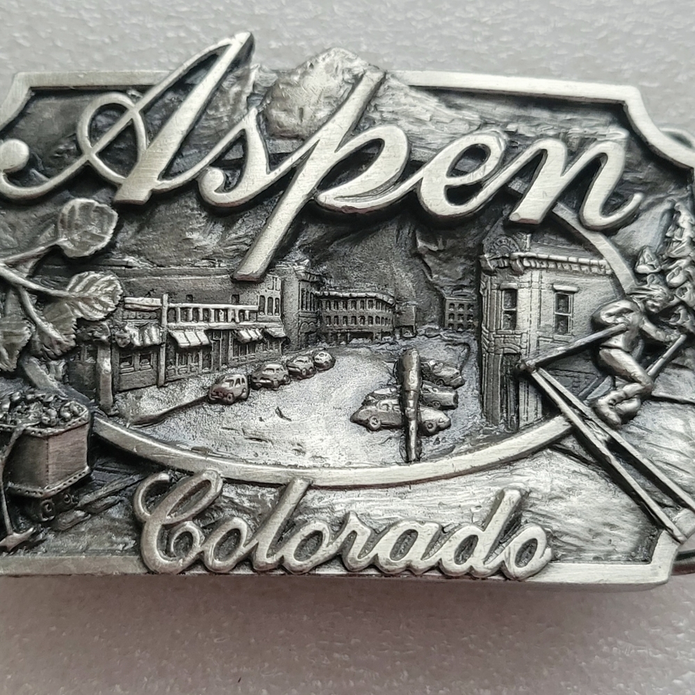 Siskiyou Pewter Aspen Colorado Belt Buckle